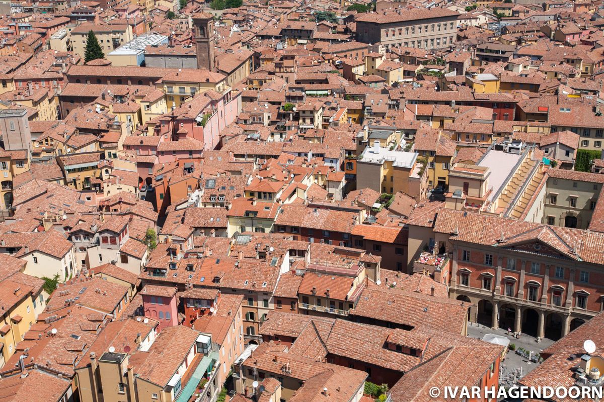 Bologna, View from the top of the Asinelli Tower