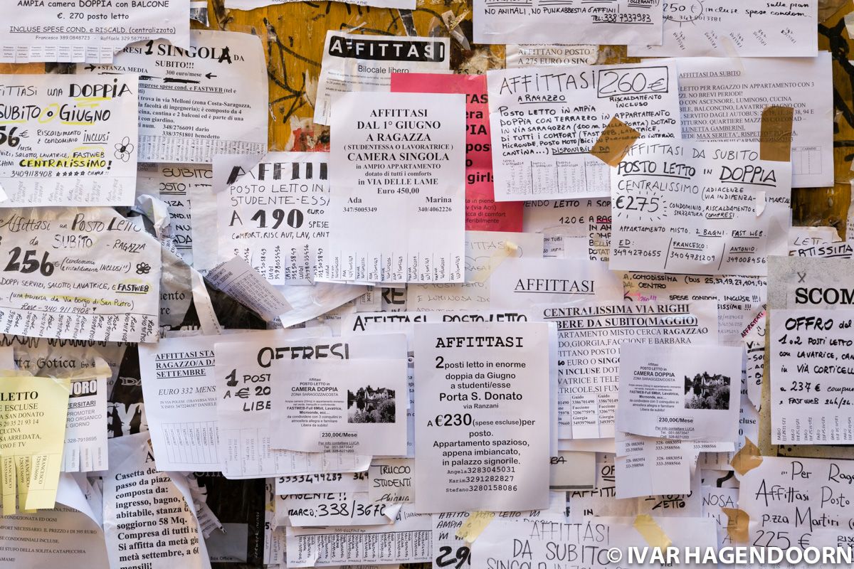 Notice board Bologna