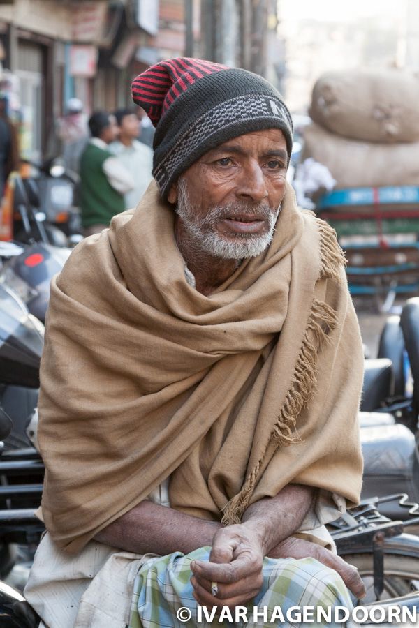 An old man in Old Delhi