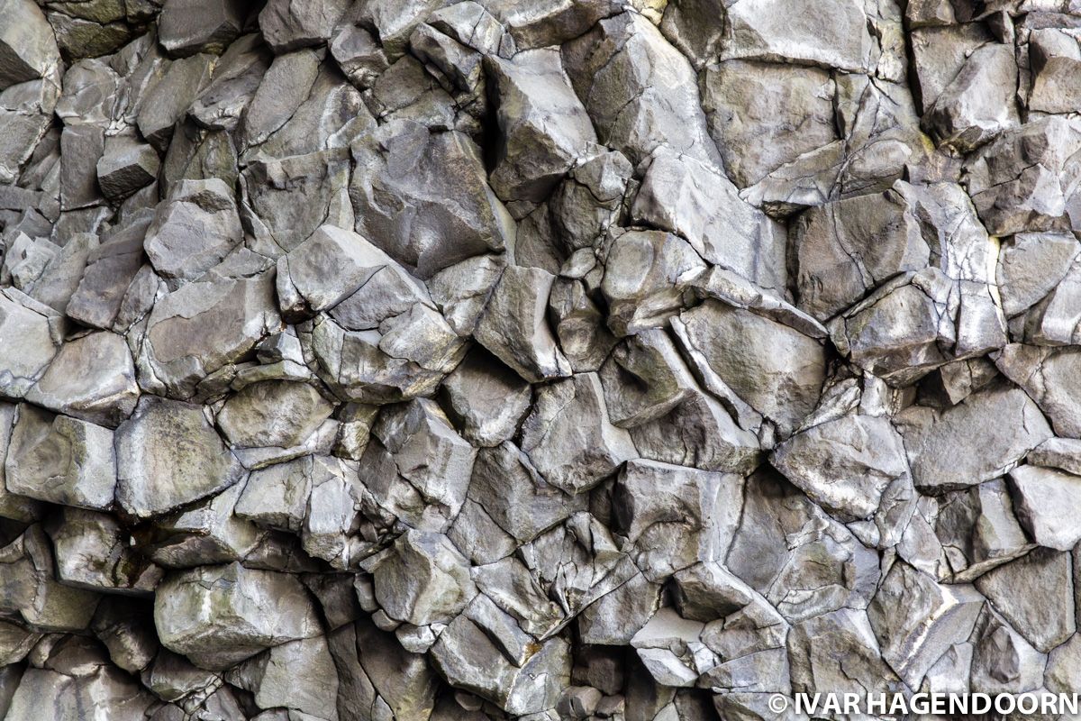 Reynisfjara basalt formation