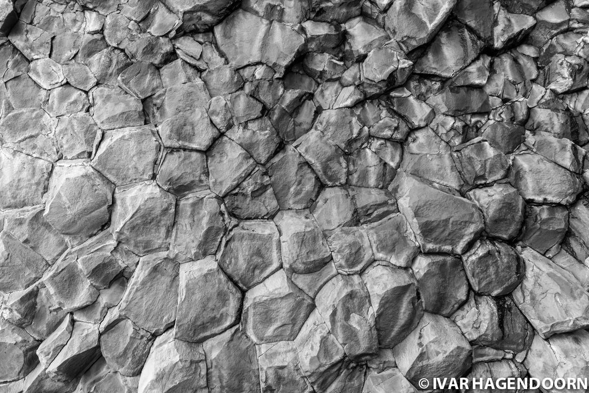 Reynisfjara basalt formation