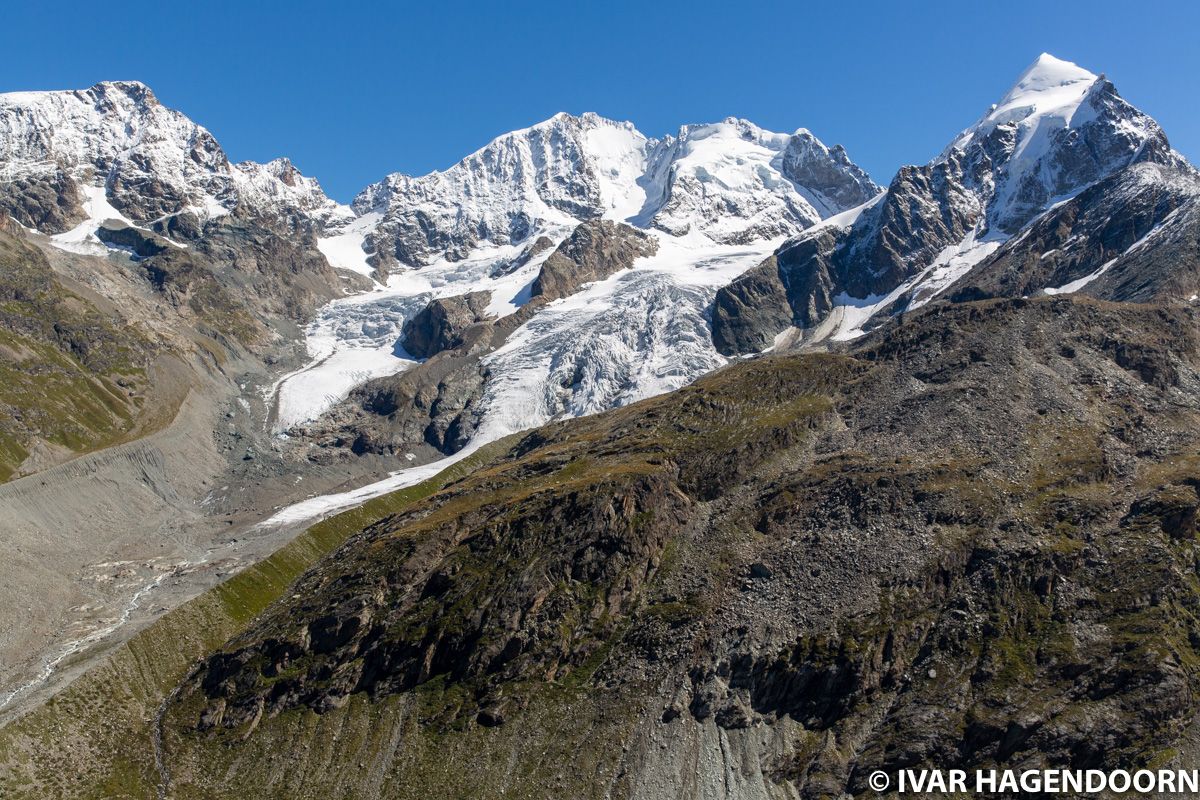 Piz Bernina and Piz Roseg