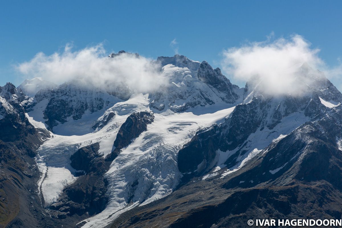 Bernina Group as seen from Corvatsch Bergstation