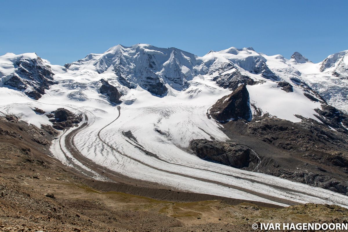 Pers Glacier as seen from the trail to Munt Pers