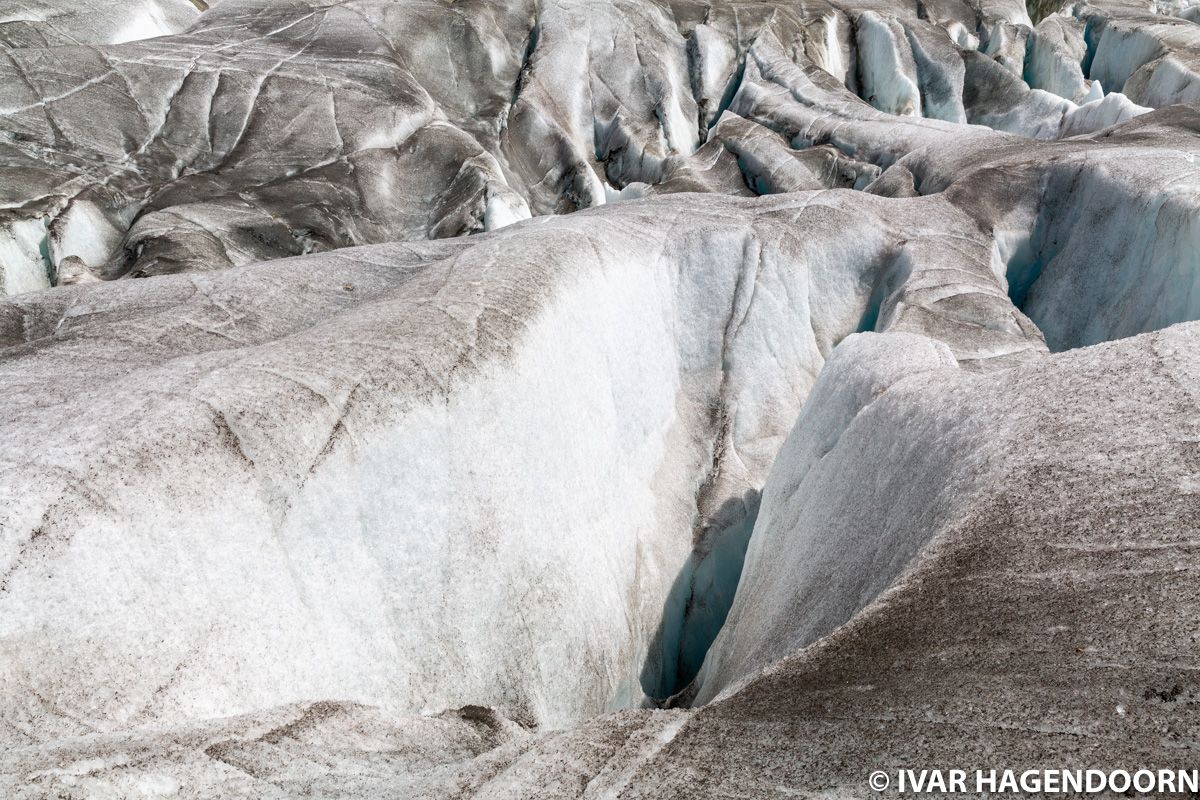 Aletschgletscher crevasses