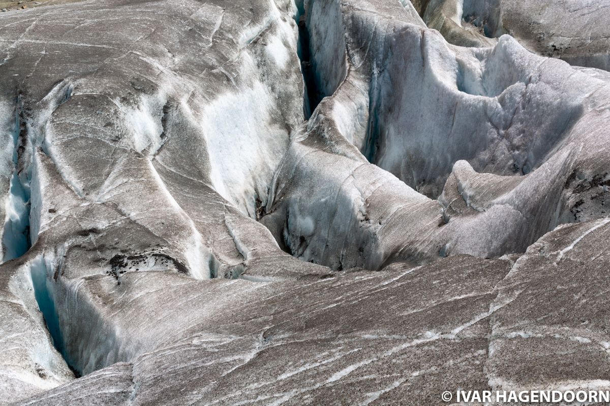 Aletschgletscher crevasses