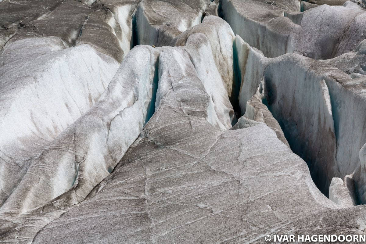 Aletschgletscher crevasses